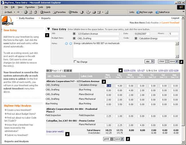 Timesheet Format, Weekly2