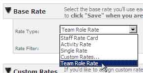 PD:Billing Rates (Select Team Role Rate)