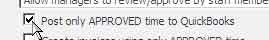 System Settings: Post Only Approved Time