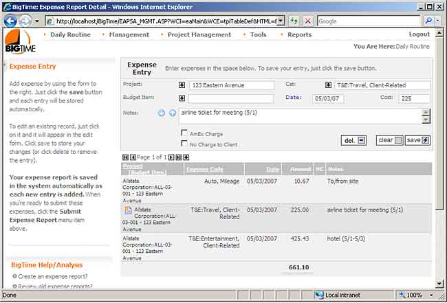 Expense Entry Form