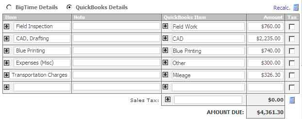 Invoice: Line Items for invoice posted in multiple formats