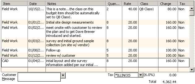 Invoice Posting Format: Time/Expense Detail