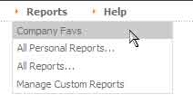 Memorized Report Groups are added automatically to the Reports menu.