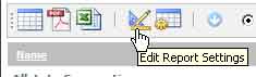 Click the EDIT SETTINGS button to create a new custom report.